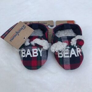 NWT DEAR FOAM / "Baby Bear" Cozy Comfort Memory Foam Slippers Size Baby …